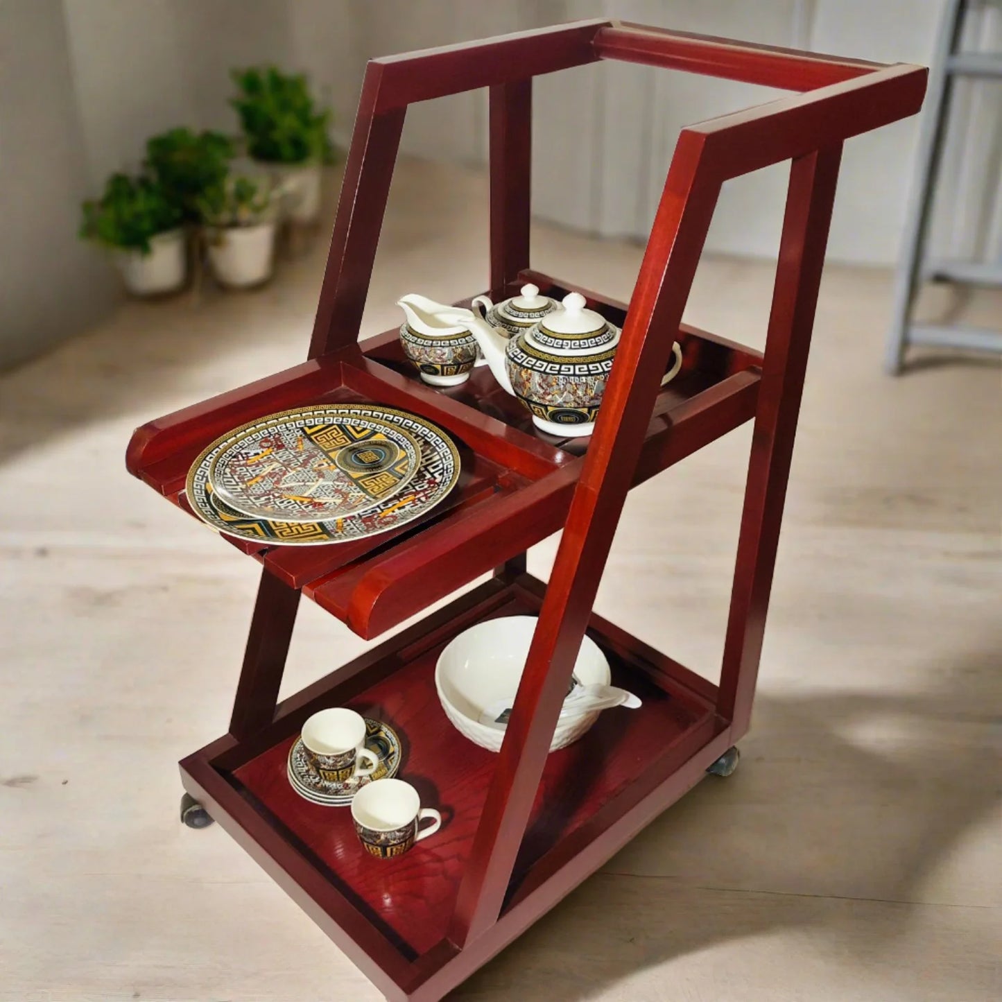 Wood Design Serving Trolley