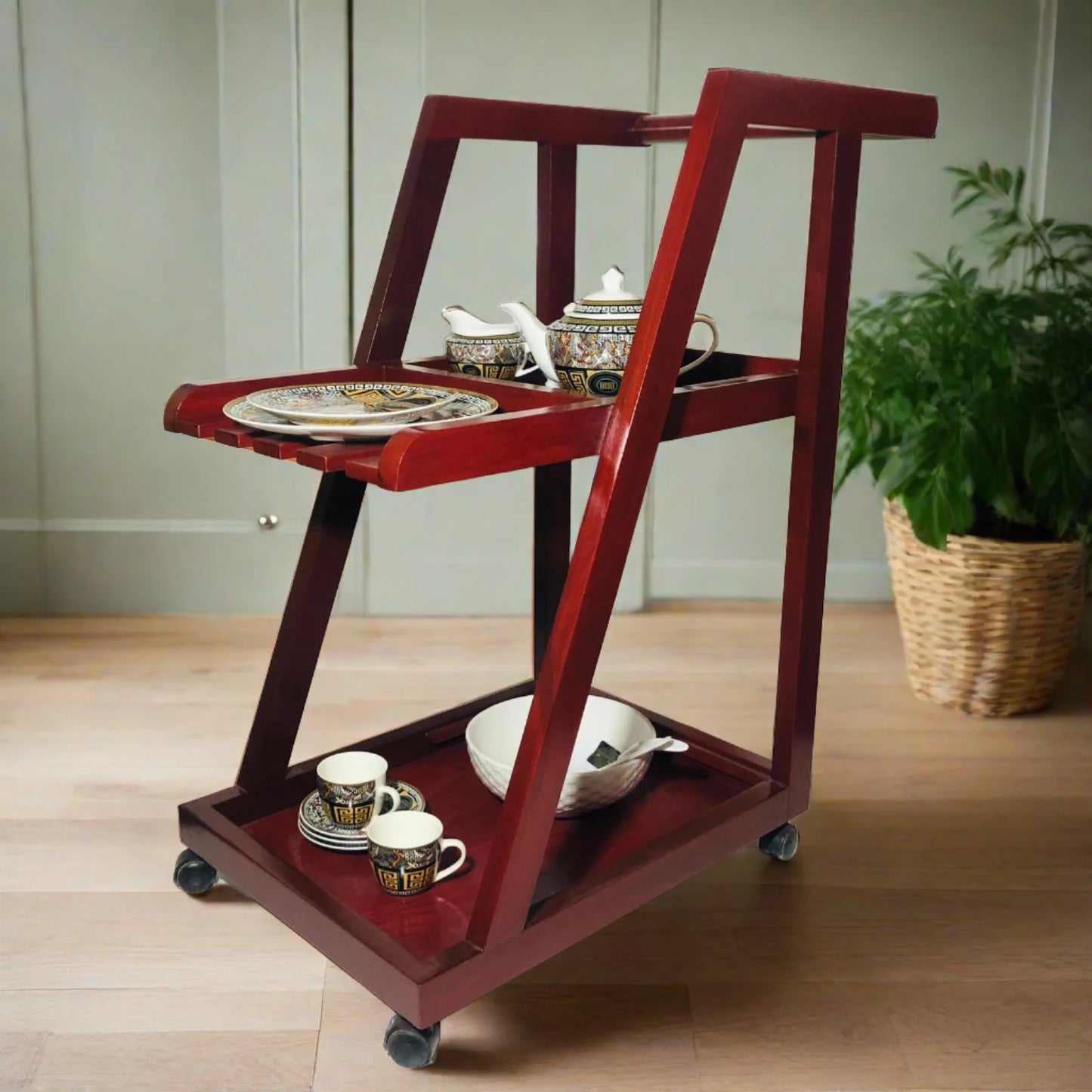 Wood Design Serving Trolley